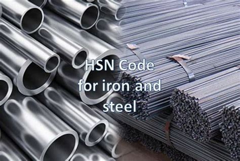 hsn code for sheet metal press parts|hsn code for iron steel.